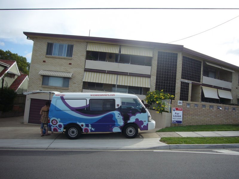 Camper outside nat and andys