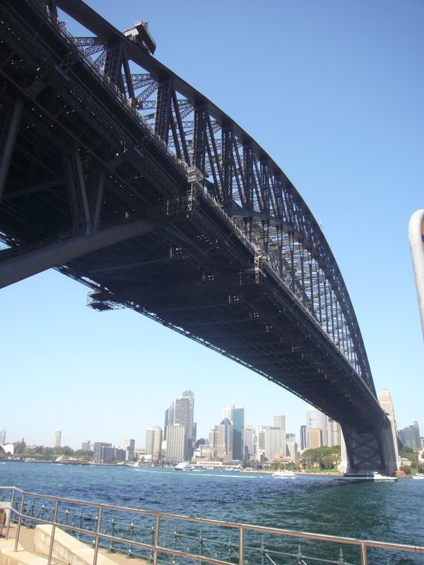 Harbour bridge from Ripples restaurant - Sydney
