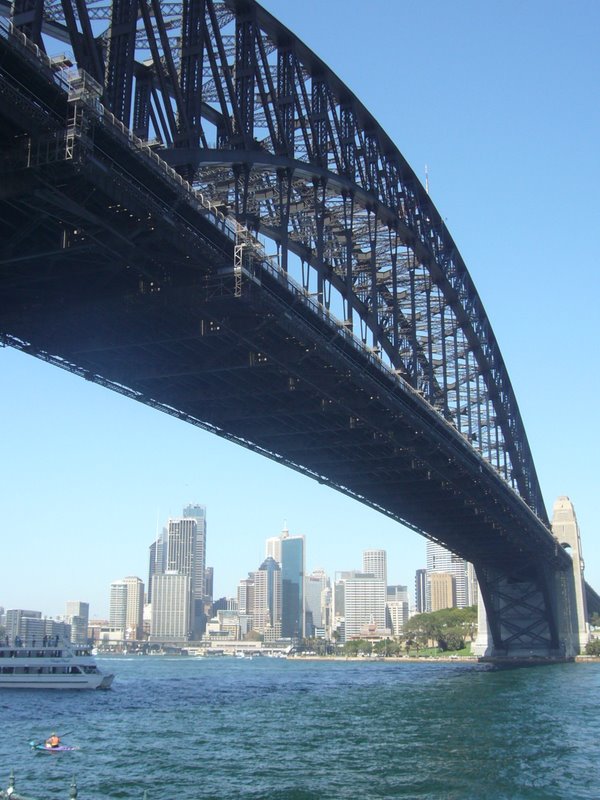 Harbour bridge from Ripples restaurant - Sydney