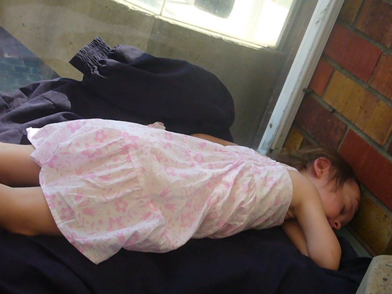 Little Tori fast asleep