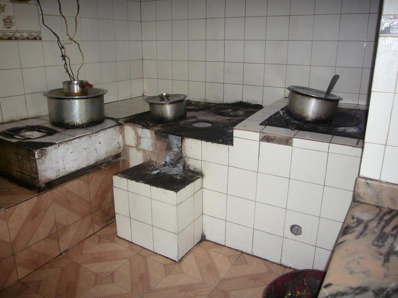 The kitchen where all our meals were cooked by the Nepalis.
