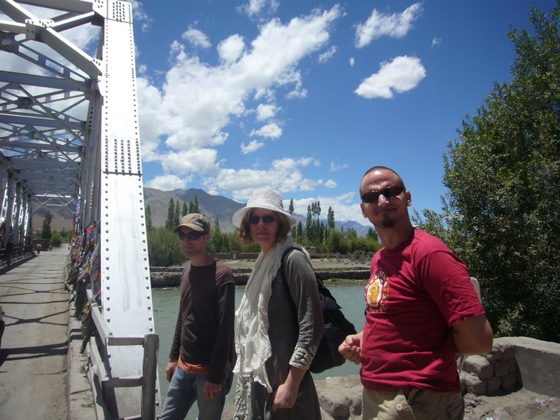 Choglamsar bridge across the Indus