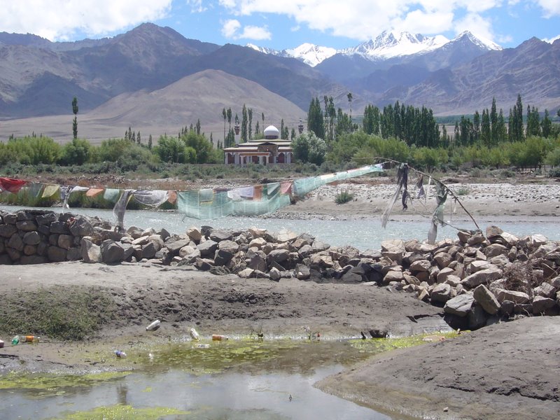 The mosque and the mountains.