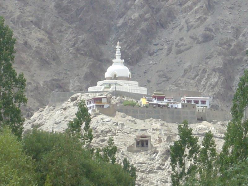 Shanti stupa.
