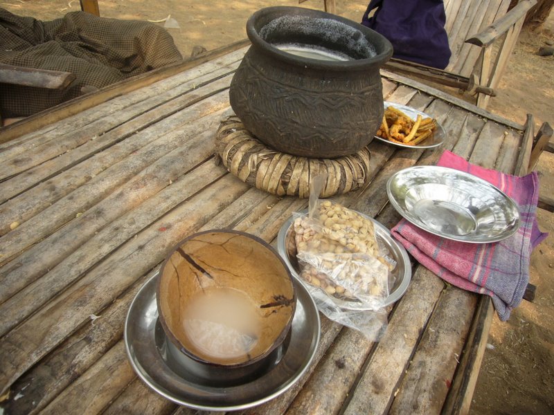 Some form of fermented coconut tree sap with mild alcoholic content. I thought it tasted like Cif but the locals quite liked it.