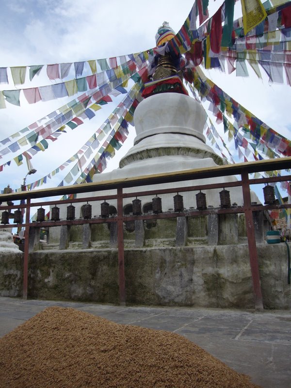 Prayer wheels.