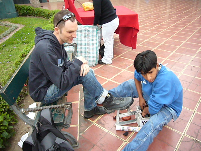 Barranco square - shoeshine boy who tried to rip me off